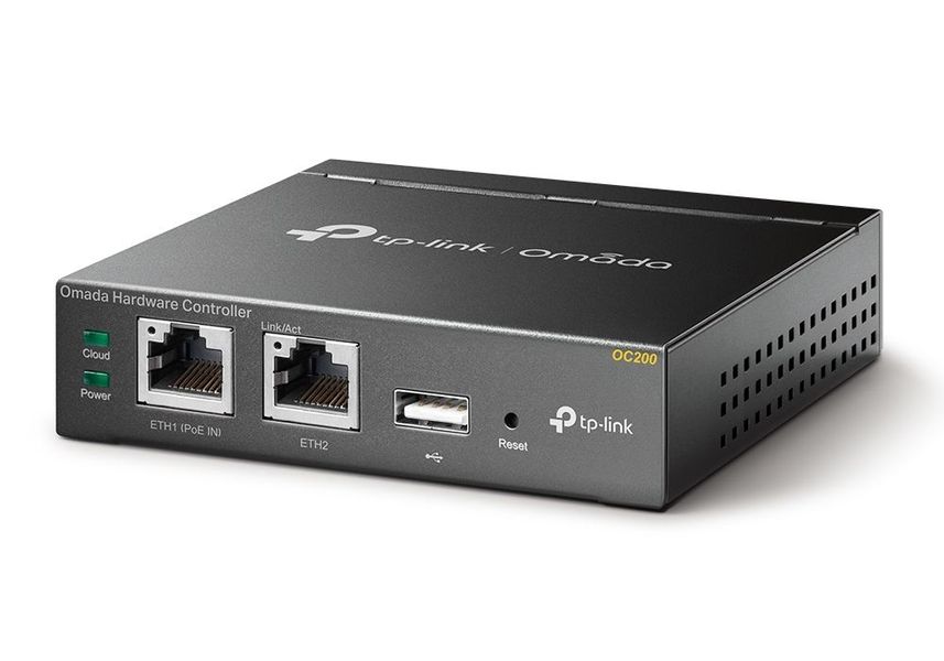 Wi-Fi Controller Omada Cloud TP-LINK "OC200", 2*10/100 LAN, USB, up to 100 Omada Devices 128432 фото