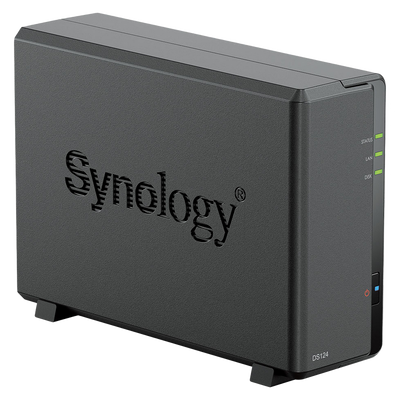 SYNOLOGY "DS124", 1-bay, Realtek 4-core 1.7GHz, 1Gb DDR4, 2xUSB 3.2 Gen 1 206703 фото