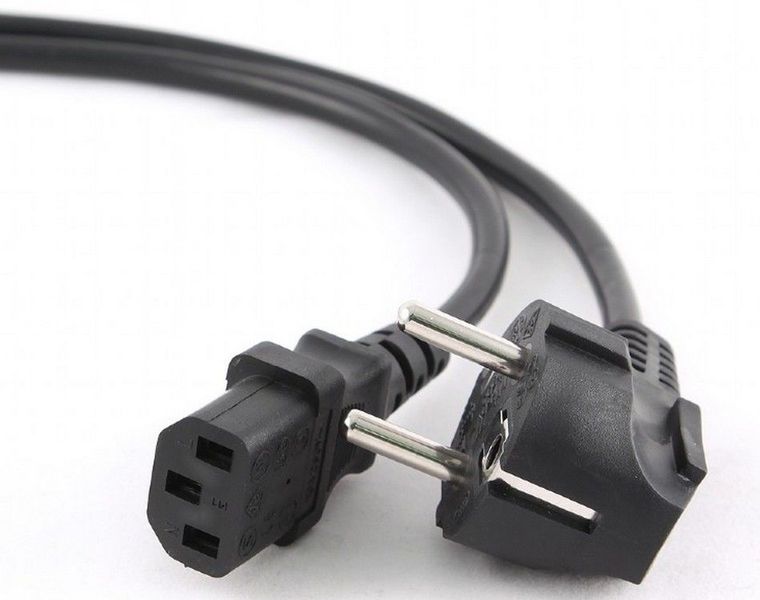 Power Cord PC-220V 3.0m Euro Plug, with VDE approval, Cablexpert, PC-186-VDE-3M 44436 фото