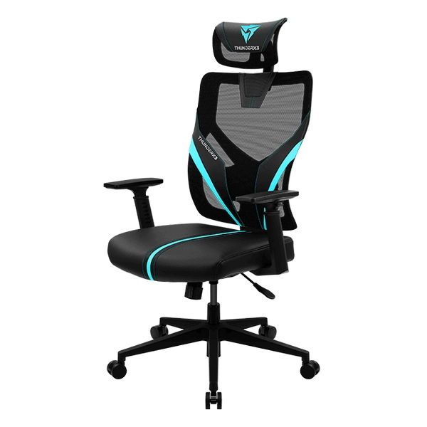 Gaming Chair ThunderX3 Yama1 Black/Cyan, User max load up to 150kg / height 165-180cm 132980 фото