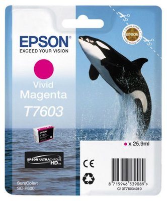 Ink Cartridge Epson T760 SC-P600 Vivid Magenta, C13T76034010 109698 фото