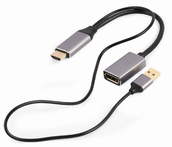 Adapter DP F to HDMI M Active 4K Cablexpert "A-HDMIM-DPF-02" Display port fem to HDMI male 148844 фото