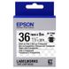 Tape Cartridge EPSON LC7TBN9; 36mm/9m Clear, Black/Clear, C53S628404 117878 фото 1