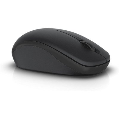 Wireless Mouse Dell WM126, Optical, 1000dpi, 3 buttons, Ambidextrous, 1xAA, Black, USB 117377 фото