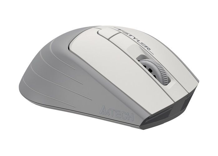 Wireless Mouse A4Tech FG30S Silent, 1000-2000 dpi, 6 buttons, Ergonomic, 1xAA, Grey/White 145883 фото