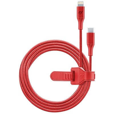 Type-C to Lightning Cable Cellular, Strip MFI, 1M, Red 137735 фото
