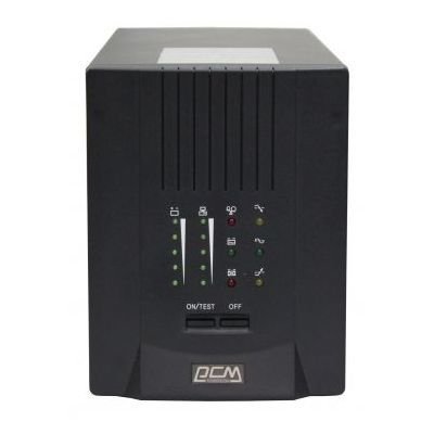UPS PowerCom SPT-1500, 1500VA/1200W, Smart Line Interactive, Pure Sinewave, LCD, AVR, USB, 2xSchuko 121462 фото
