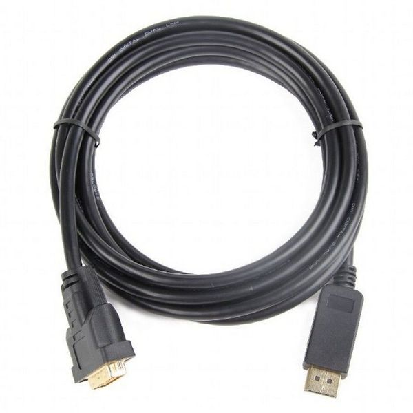 Cable DP to DVI 3.0m, Cablexpert, "CC-DPM-DVIM-3M", Black 125542 фото