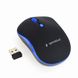 Wireless Mouse Gembird MUSW-4B-03-B, Optical, 800-1600 dpi, 4 buttons, Ambidextrous, Black/Blue 105373 фото 1
