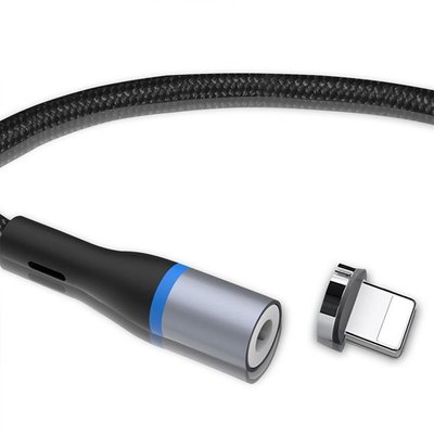 Magnetic Micro-USB Cable XO, NB125, Black 127158 фото
