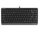 Keyboard A4Tech FK11, Compact, FN Multimedia, Laser Engraving, Splash Proof, Black/Grey, USB 120434 фото 2
