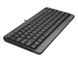 Keyboard A4Tech FK11, Compact, FN Multimedia, Laser Engraving, Splash Proof, Black/Grey, USB 120434 фото 1