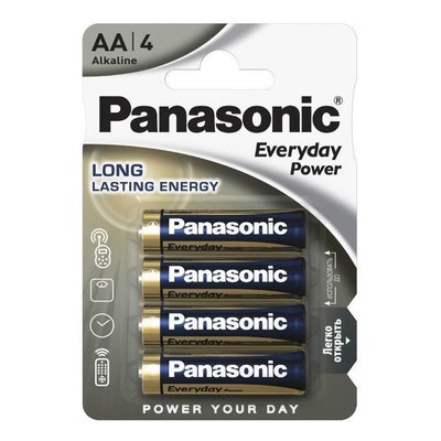 Panasonic "EVERYDAY Power" AA Blister *4, Alkaline, LR6REE/4BR / LR6REE/4BP 69801 фото