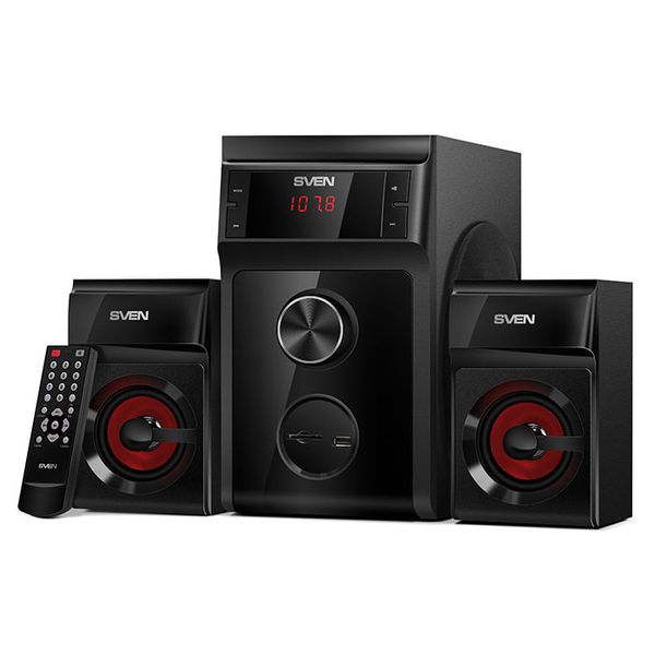 Speakers SVEN "MS-302" SD-card, USB, FM, Black, 40w / 20w + 2x10w / 2.1 74416 фото