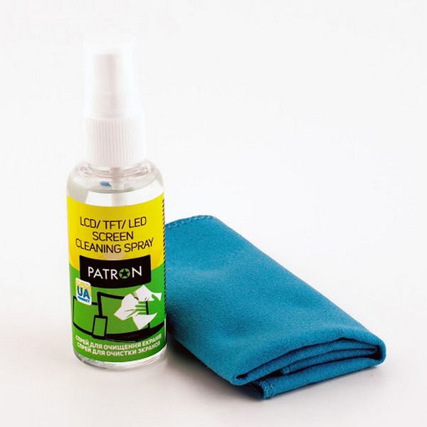 Cleaning set for screens PATRON "F3-017" (Sprey 100ml+Wipe) Patron 105841 фото