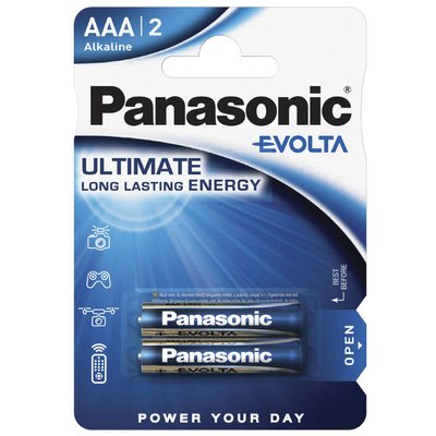 Panasonic "EVOLTA" AAA Blister *2, Alkaline, LR03EGE/2BP 69785 фото