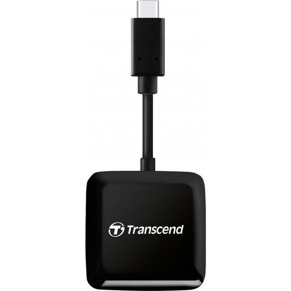 Card Reader Transcend "TS-RDC3" Black, USB3.0 Type-C (1xUSB-C 3.0 to 1x microSD, 1x SD-Card) 130831 фото