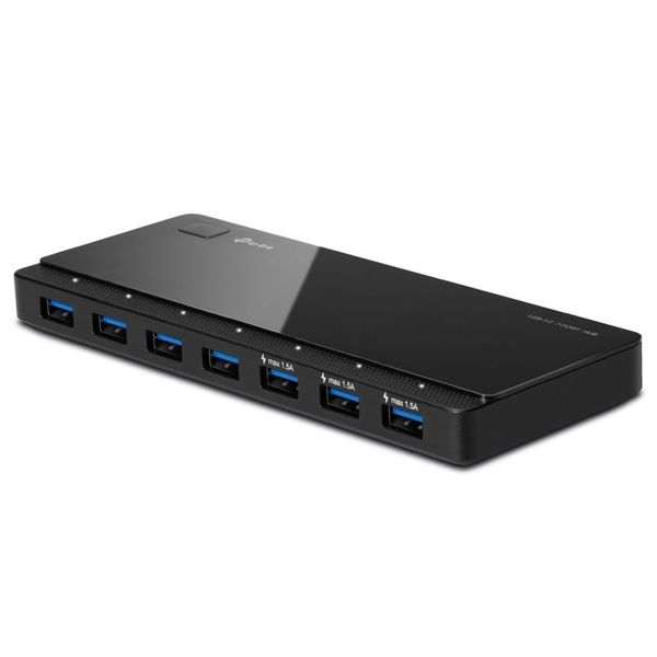 USB 3.0 Hub 7-port TP-LINK "UH700", external power adapter, Black 79802 фото