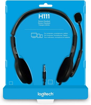 Headset Logitech H111, Mic, 1 x mini-jack 3.5mm 82032 фото