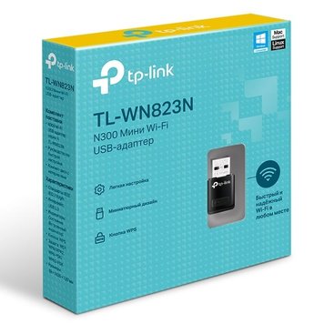 USB2.0 Mini Wireless N LAN Adapter TP-LINK "TL-WN823N", 300Mbps 57131 фото