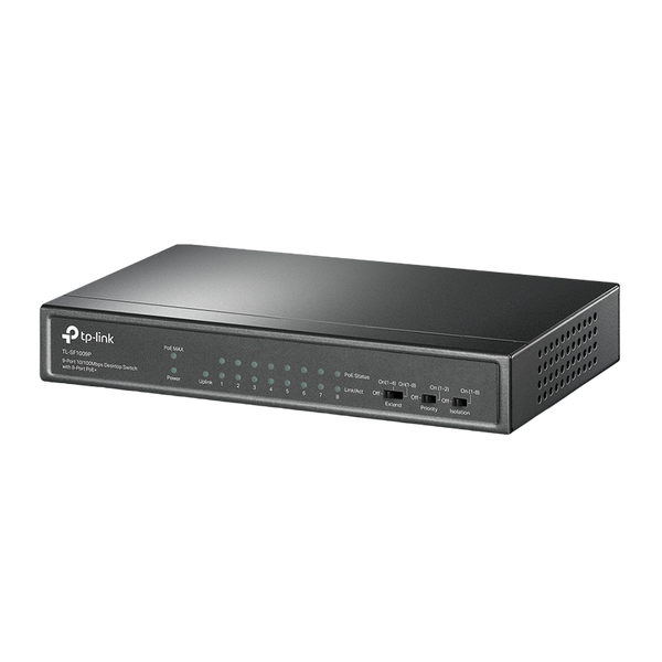 .9-port 10/100M TP-Link PoE Switch, TL-SF1009P, 8xPoE ports, 65W Budget, steel case 213941 Imagini