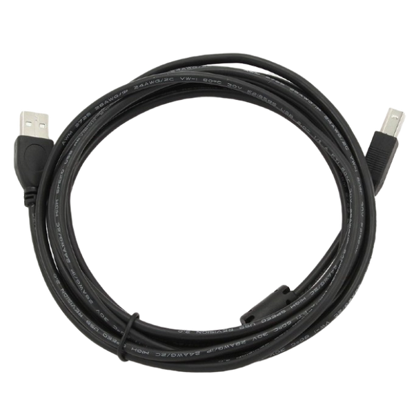 Cable USB, AM/BM, 3.0 m, USB2.0 Premium quality with ferrite core, CCF-USB2-AMBM-10 42842 фото