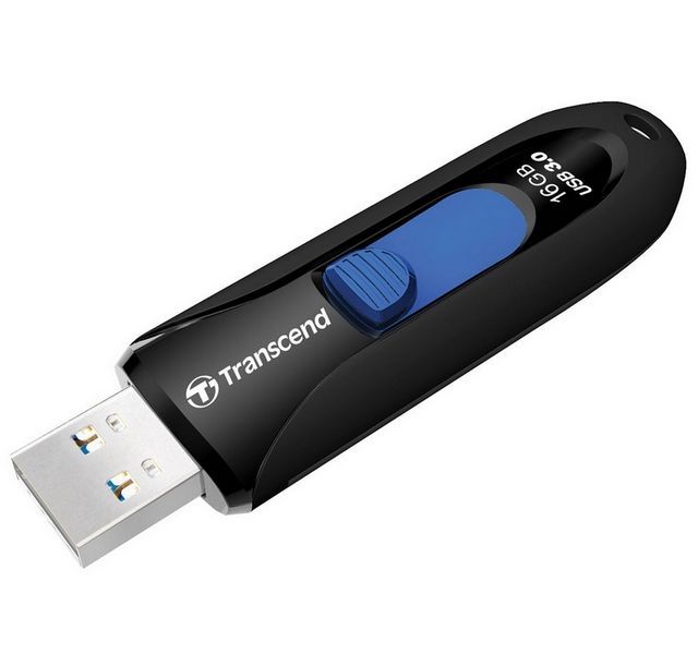 16GB USB3.1 Flash Drive Transcend "JetFlash 790", Black, Slider (R/W:90/20MB/s) 64939 фото