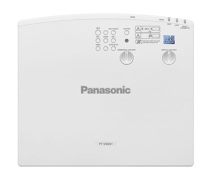 Projector Panasonic PT-VMZ61; LCD, WUXGA, Laser 6200Lum, 3000000:1, 1.6x Zoom, LAN, White 142632 фото