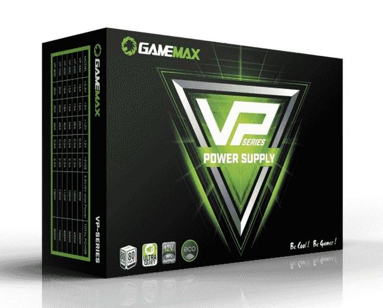 Power Supply ATX 700W GAMEMAX VP-700, 80+ Bronze , Active PFC, 120mm RGB fan, Fan Control 128351 фото
