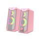 Gaming Speakers Havit SK202, 2x2.5" drivers, 2x3W RMS, 4Ohm, 3.5mm+USB, RGB, Pink 202820 фото 2