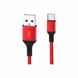 Micro-USB Cable XO, Braided NB143, 2M, Red 128759 фото 2