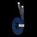 Type-C to Type-C Cable Rivacase PS6105 BL12, nylon braided, 1.2M, Blue 209129 фото 3