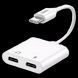 Audio Adapter Remax Type-C to Type-C & Type-C, RL-LA11a, White 205866 фото 1