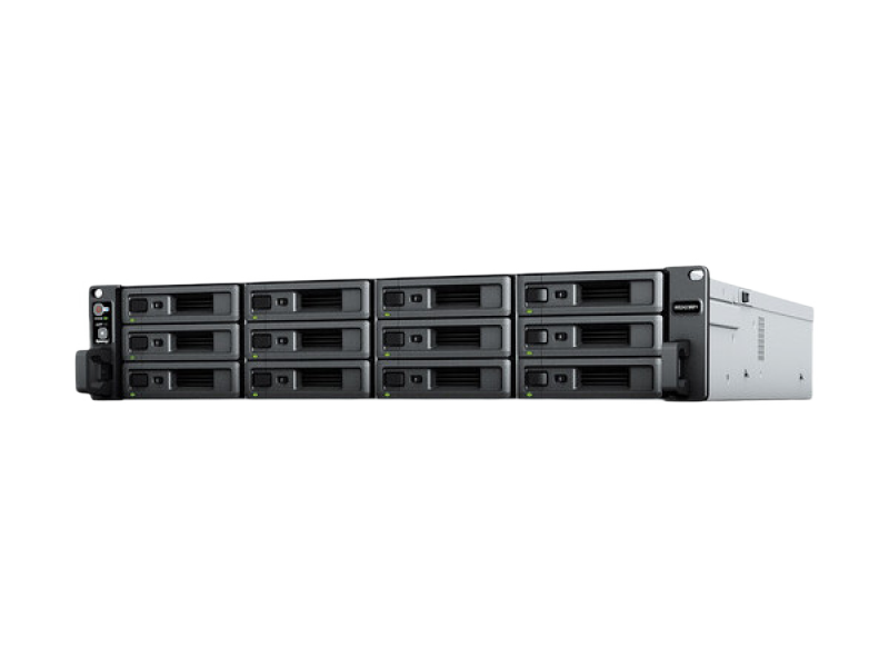 SYNOLOGY "RS2423RP+",12-bay, 4-core AMD Ryzen 3.35-3.6Ghz, 8Gb*1+1Slot, 1x10GbE, 2x1GbE, PCIe, 2xPSU 202394 фото
