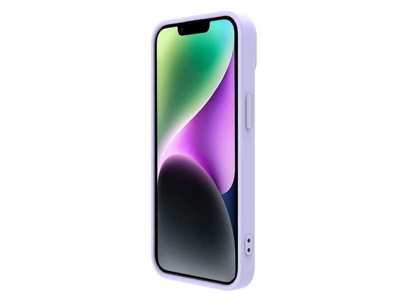 Nillkin Apple Smartphone Apple iPhone 14, CamShield Silky Silicone Case, Misty Purple 146007 Imagini