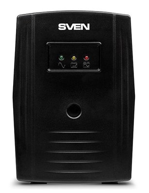 UPS SVEN Pro 800, 800VA/480W, Line Interactive, AVR, LED, 2xShuko Sockets 77731 фото