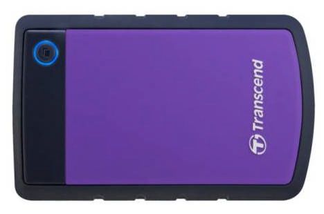 2.0TB (USB3.1) 2.5" Transcend "StoreJet 25H3P", Purple, Rubber Anti-Shock, One Touch Backup 62533 фото