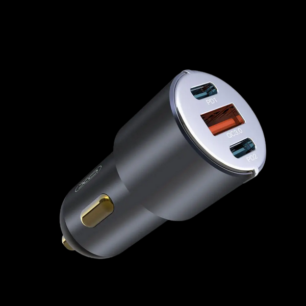 Автомобильное зарядное устройство XO, PD 30W+QC3.0 30W, CC45, Black 211049 фото