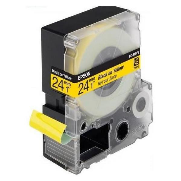 Tape Cartridge EPSON LK-6YBP; 24mm/9m Pastel, Black/Yellow, C53S656005 85518 фото