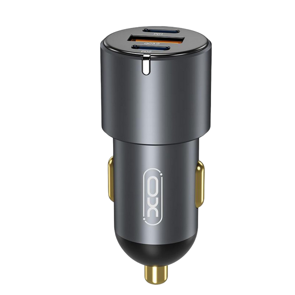 Автомобильное зарядное устройство XO, PD 30W+QC3.0 30W, CC45, Black 211049 фото