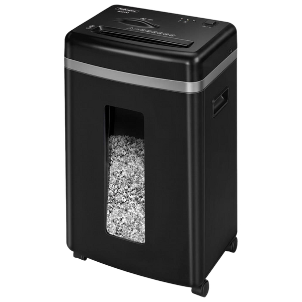 Fellowes Powershred&reg; 450M, DIN Level P-5, Cross 2х12mm, Capacity 8sheets, Vol.22 lit Staples, DVD 76743 Imagini