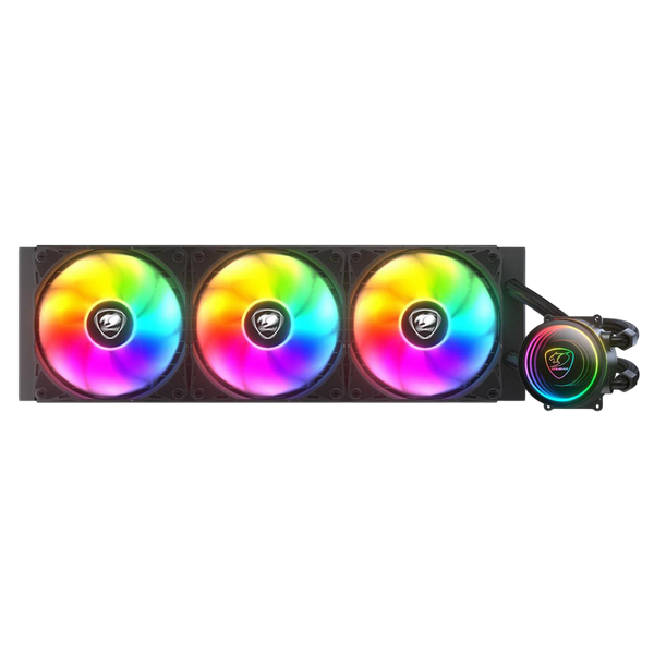 AIO Liquid Cooling Cougar "Poseidon Elite ARGB 360" (&le;33.5 dB(A), 62.53 CFM,3x120mm,ARGB,2200g) Blac 245178 Imagini