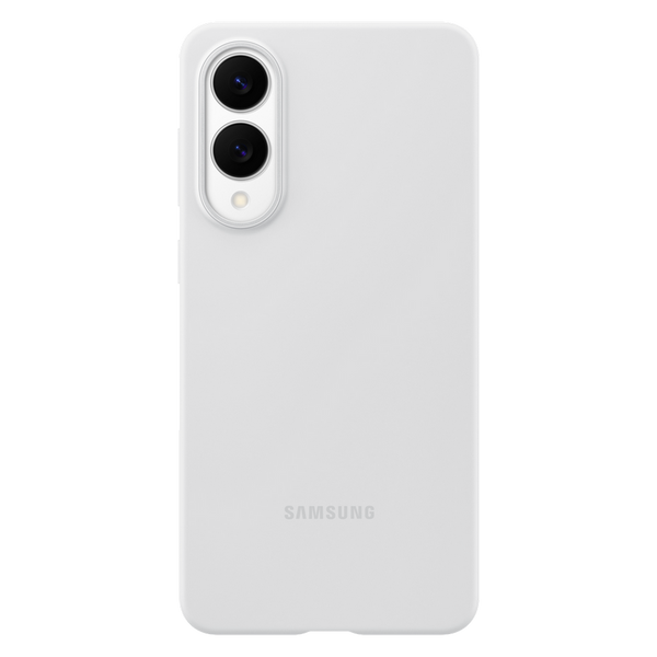 Original Sam. silicone cover Galaxy S25 Edge, Light Gray 239831 Imagini