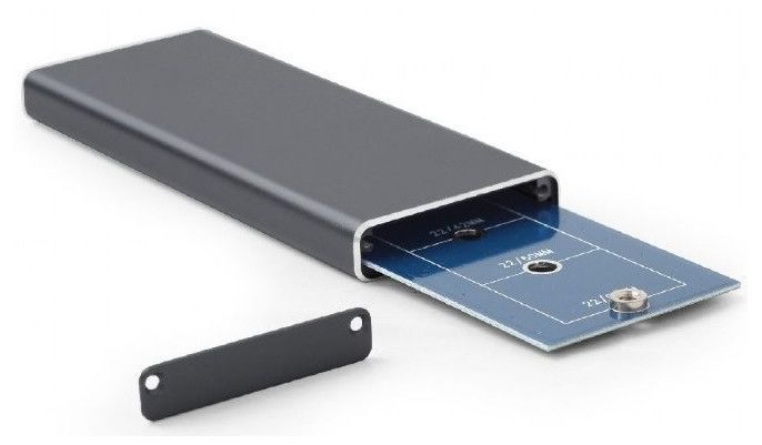 .M.2 SATA SSD Enclosure Kit Gembird "EE2280-U3C-01" USB3.1, Aluminum 89258 фото