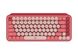 Wireless Keyboard Logitech POP Keys, Mechanical, Compact design, Emoji Keys, 2xAAA, BT/2.4, Rose 142389 фото 2