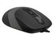 Mouse A4Tech FM10, Optical, 600-1600 dpi, 4 buttons, Ambidextrous, 4-Way Wheel, Black/Grey, USB 112655 фото 1