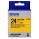 Tape Cartridge EPSON LK-6YBP; 24mm/9m Pastel, Black/Yellow, C53S656005 85518 фото 1