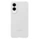 Original Sam. silicone cover Galaxy S25 Edge, Light Gray 239831 Imagini 2
