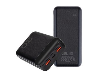 Power Bank Rivacase 20000 mAh QC 3.0/PD 20W, VA2580, Black 144849 фото