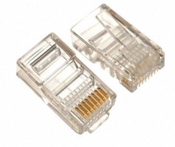 RJ45 MКондиционерlar Plug, Cat.5E, Long Type, 3u" Gold plated, 100pcs/bag 30768 фото